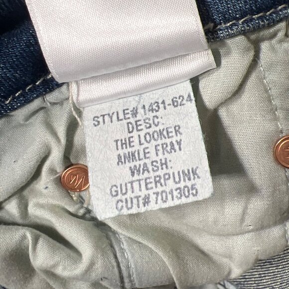 MOTHER The Looker Ankle Fray Jeans in Gutterpunk Sz 25 NWT - Picture 7 of 8